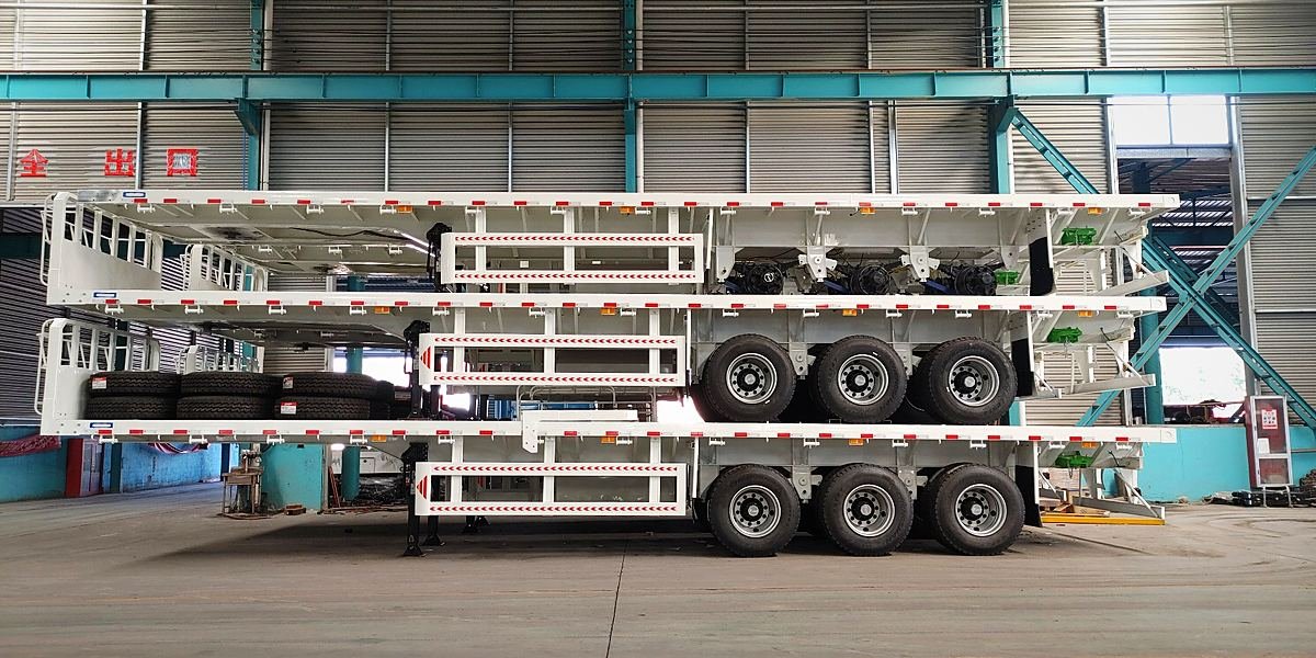 WEIERXIN flatbed semi trailer for sale from China