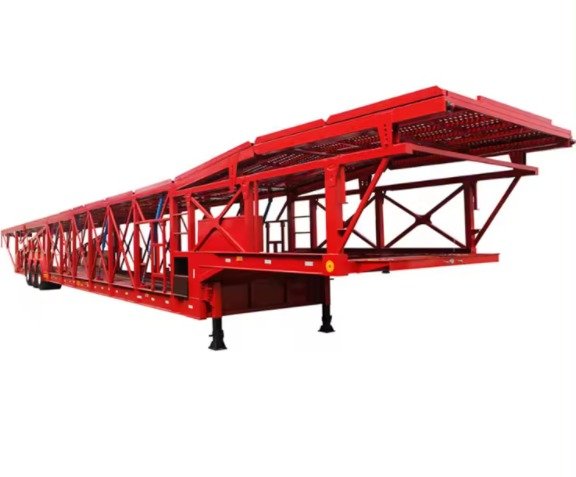 3-Axle Car Carrier Semi-Trailer with Hydraulic Lift