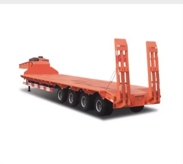 Hydraulic Extendable Gooseneck Lowbed Trailer