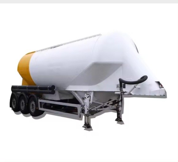3-Axle 50 m³ Dry Bulk Cement Tanker with Diesel Engine