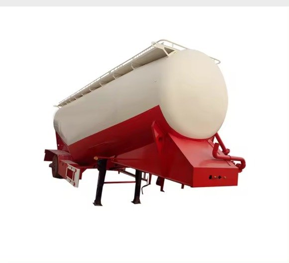 3-Axle Large-Capacity Powder Bulk Carrier Semi-Trailer